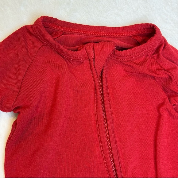 Little Sleepies Vibrant Red sleeper Christmas bamboo soft - Picture 4 of 7